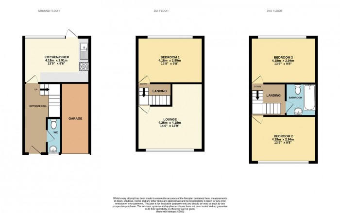 Floorplan for Brockles Mead, Harlow