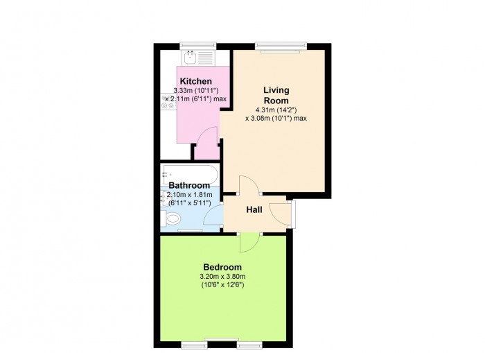 Floorplan for Cobbett Close, Enfield