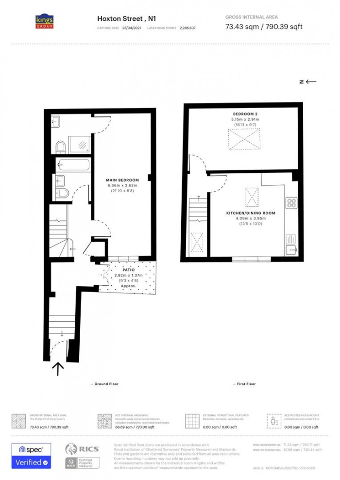 Floorplan for Hoxton Street, London