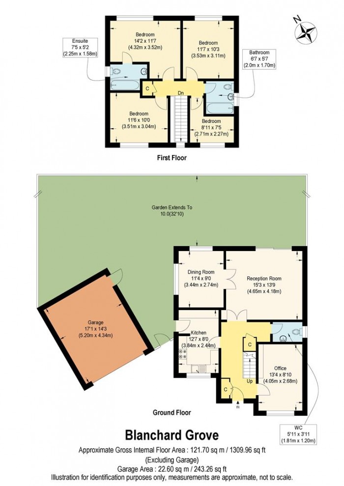 Floorplan for Blanchard Grove, Enfield