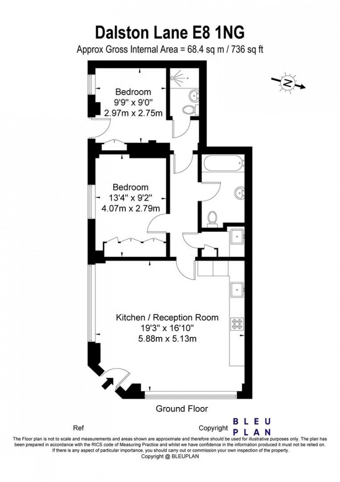 Floorplan for Dalston Lane, London