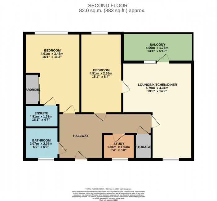 Floorplan for Thornbury Way, London