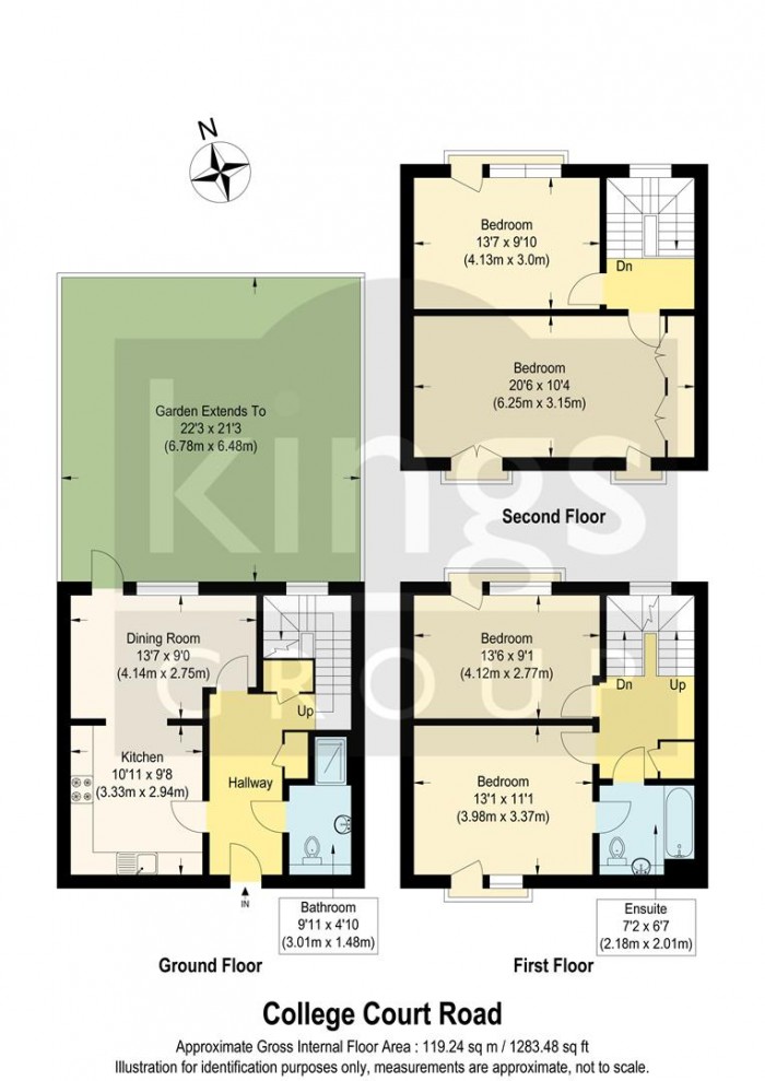 Floorplan for College Court Road, Enfield