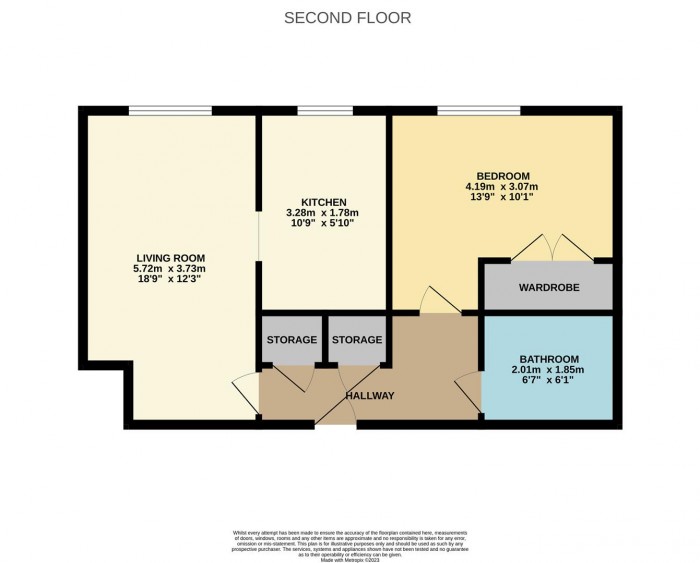 Floorplan for Cobham Close, Enfield