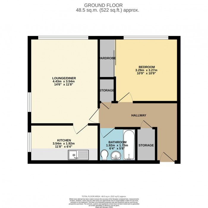 Floorplan for Nicholls Field, Harlow