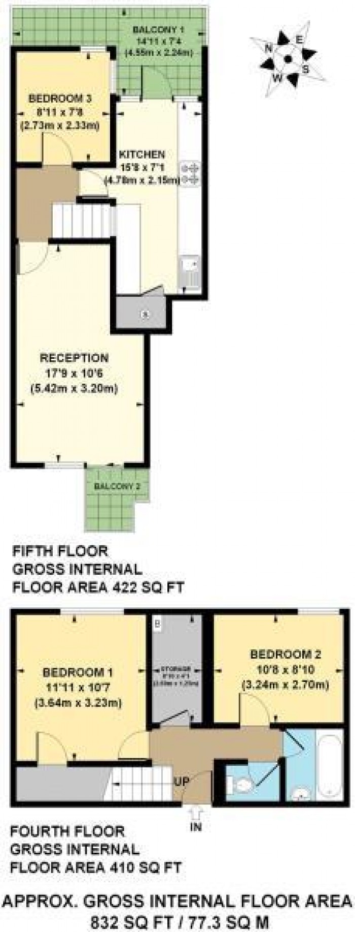 Floorplan for Armagh Road, London, E3