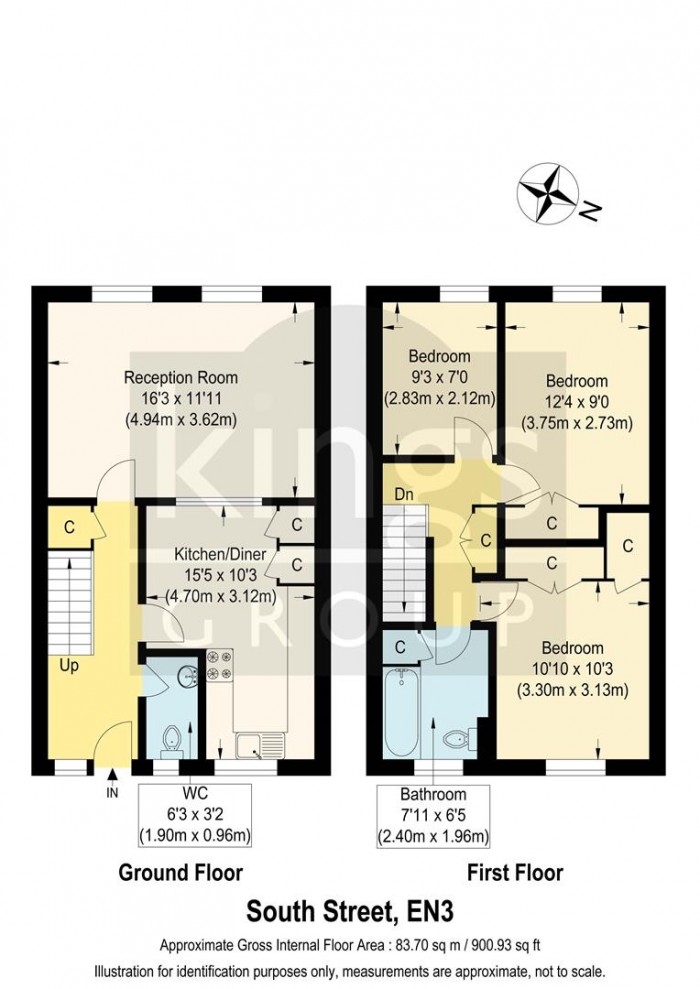 Floorplan for South Street, Enfield