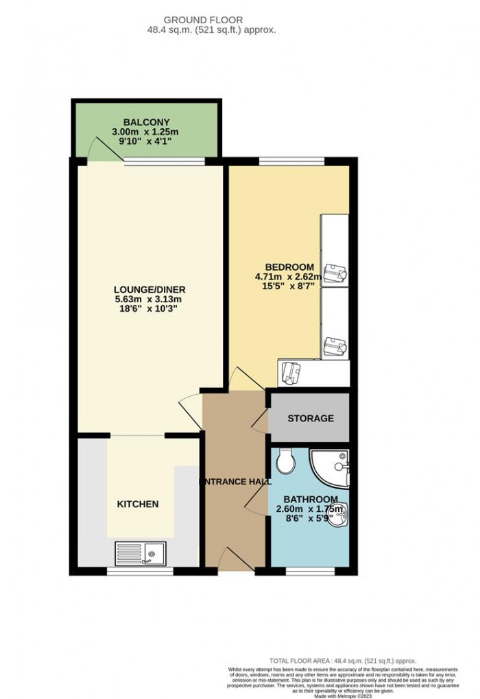 Floorplan for Brockles Mead, Harlow