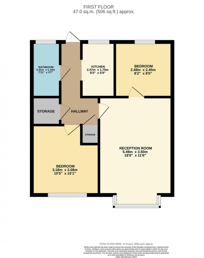 Floorplan for Church Hill, London