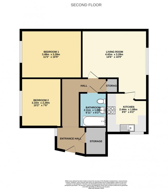 Floorplan for Chelsea Gardens, Church Langley