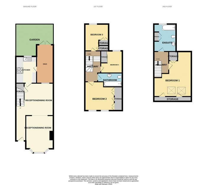 Floorplan for Clive Road, Enfield