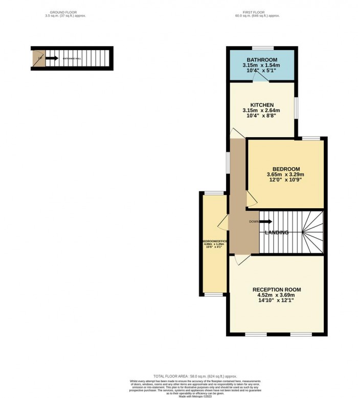 Floorplan for Avenue Road, London