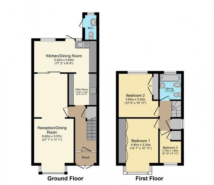 Floorplan for Burnham Road, London