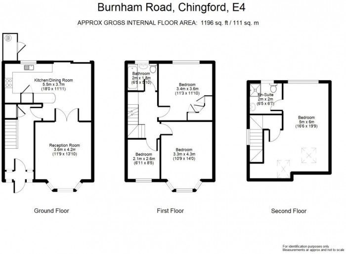 Floorplan for Burnham Road, London