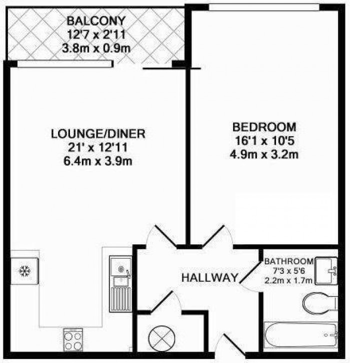 Floorplan for Western Gateway, London