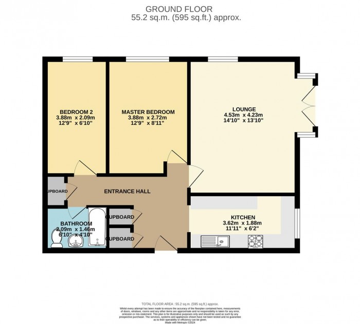 Floorplan for Red Willow, Harlow