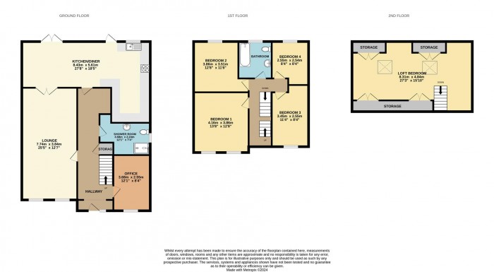 Floorplan for Beltona Gardens, Cheshunt, Waltham Cross
