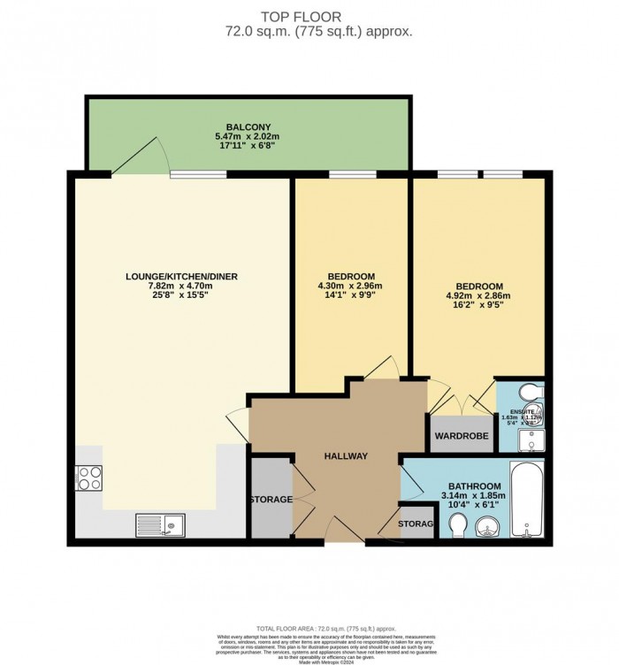 Floorplan for Thornbury Way, London