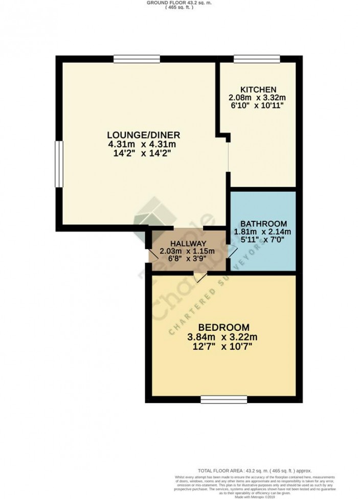 Floorplan for Green Pond Close, London