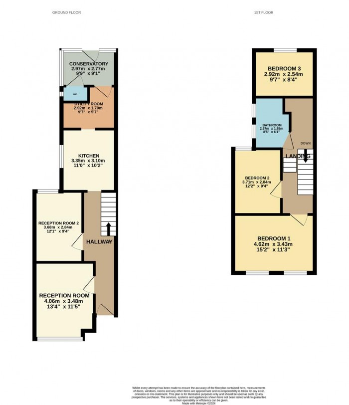 Floorplan for Poynter Road, Enfield