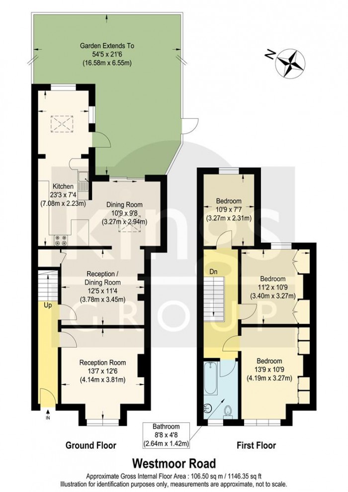 Floorplan for Westmoor Road, Enfield