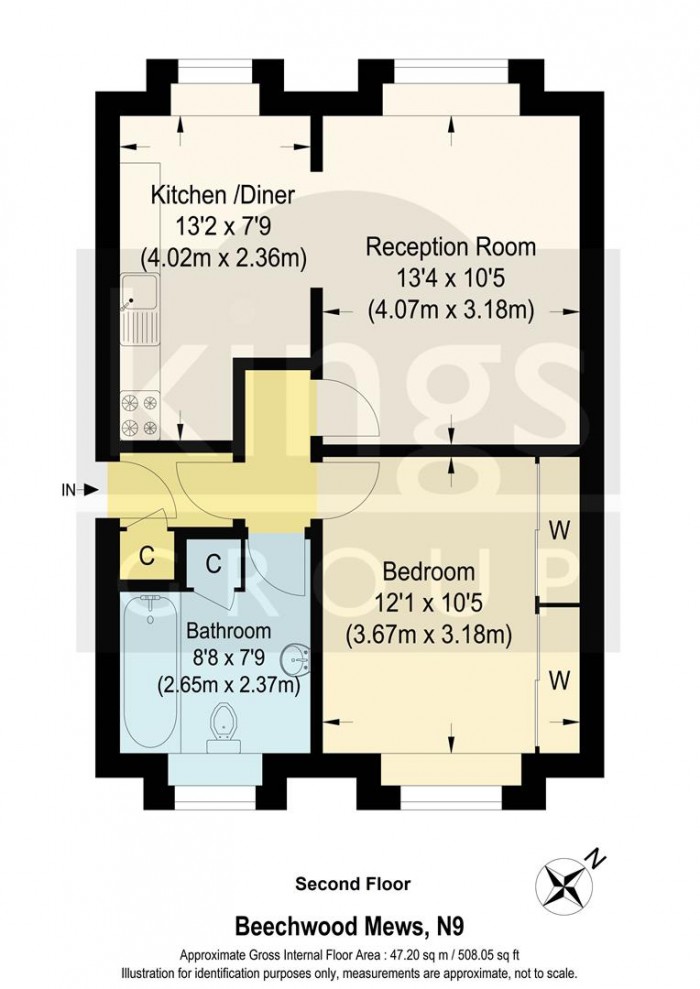 Floorplan for Beechwood Mews, Edmonton, N9