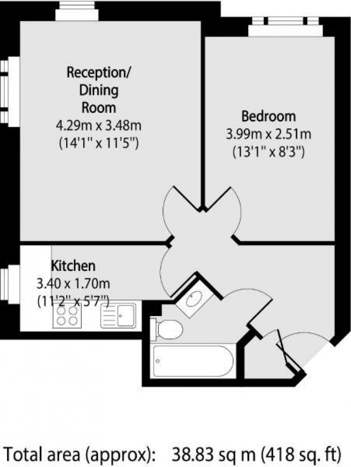 Floorplan for Sutton Square, Urswick Road, London