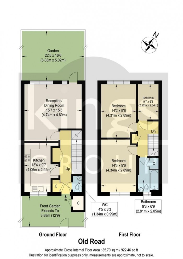 Floorplan for Old Road, Enfield