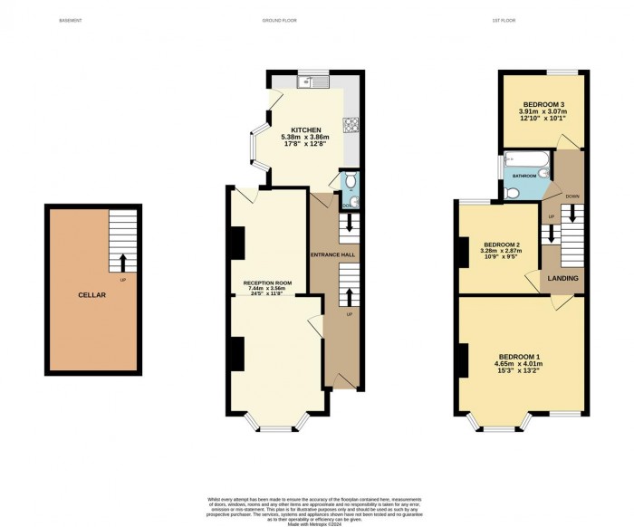 Floorplan for Ashville Road, London
