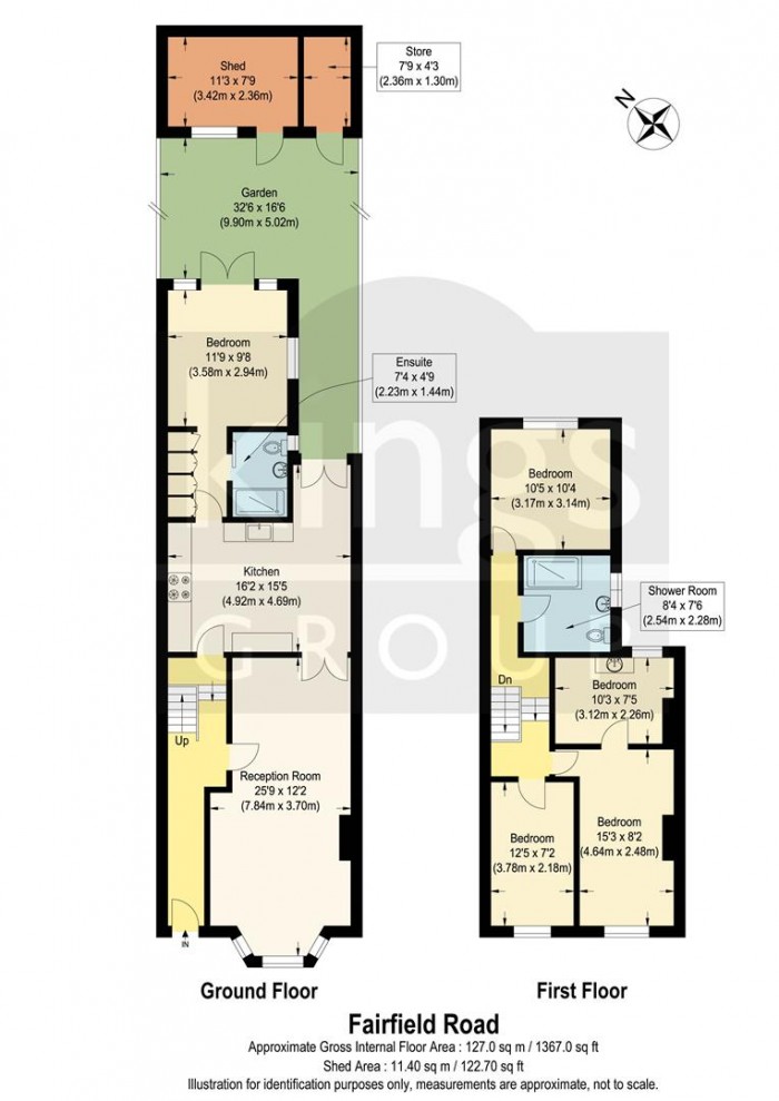 Floorplan for Fairfield Road, Edmonton, N18