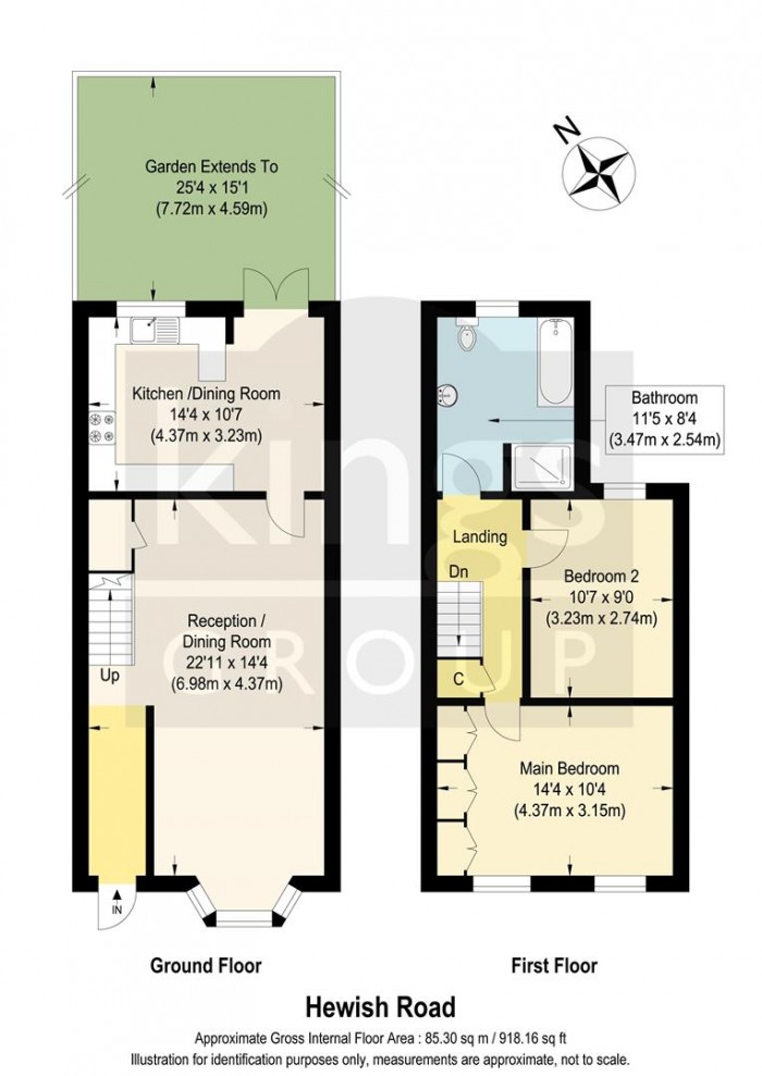 Floorplan for Hewish Road, Edmonton, N18