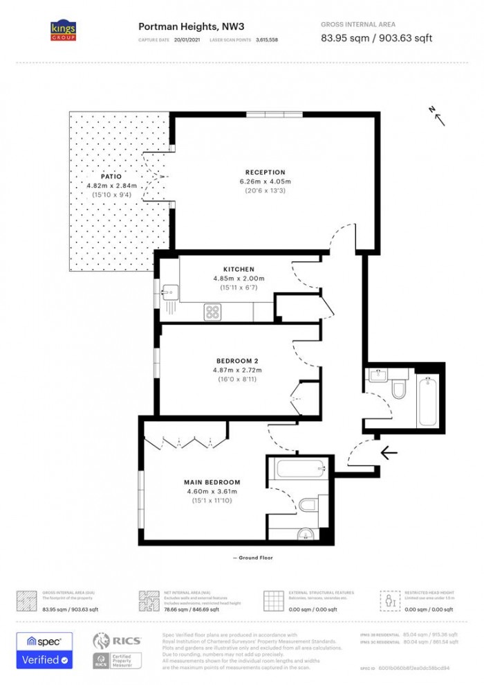 Floorplan for 103 West Heath Road, London