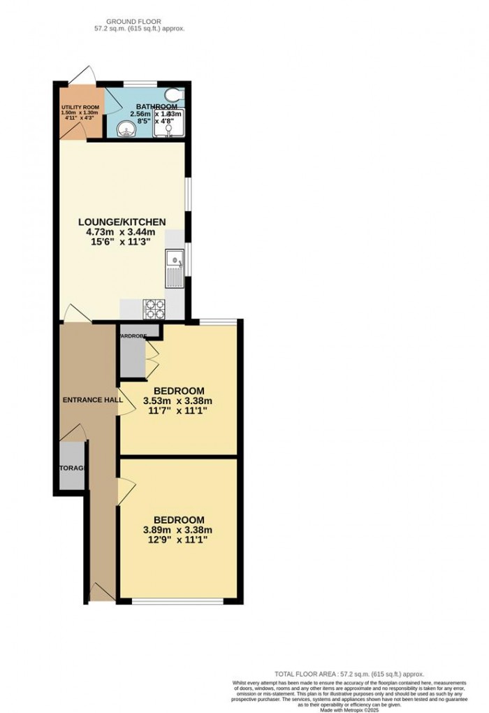 Floorplan for Leucha Road, London