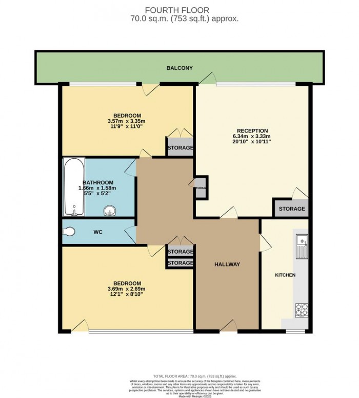 Floorplan for Bradstock Road, London