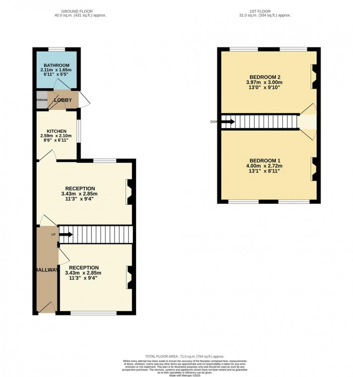 Floorplan for Hervey Park Road, London