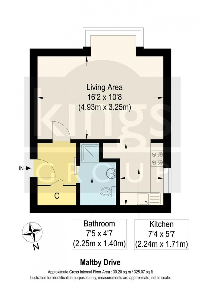 Floorplan for Maltby Drive, Enfield