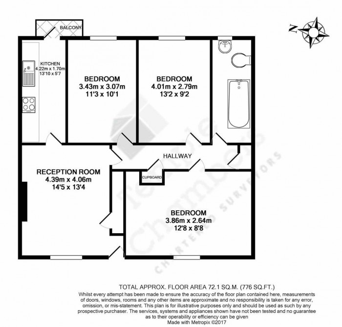 Floorplan for Wilmot Street, London