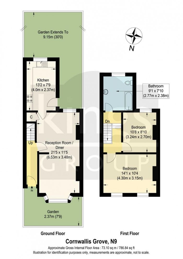 Floorplan for Cornwallis Grove, Edmonton, N9