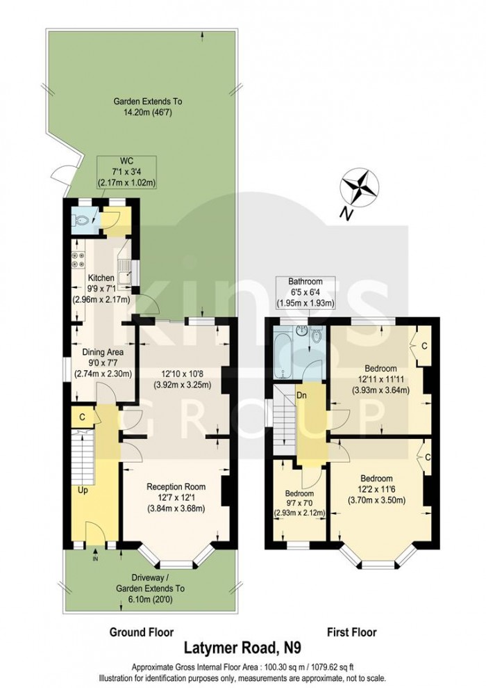 Floorplan for Latymer Road, Edmonton, N9