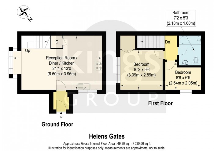 Floorplan for Helens Gate, Thomas Rochford Way, Cheshunt, Waltham Cross