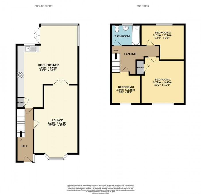 Floorplan for Ermine Close, Cheshunt, Waltham Cross