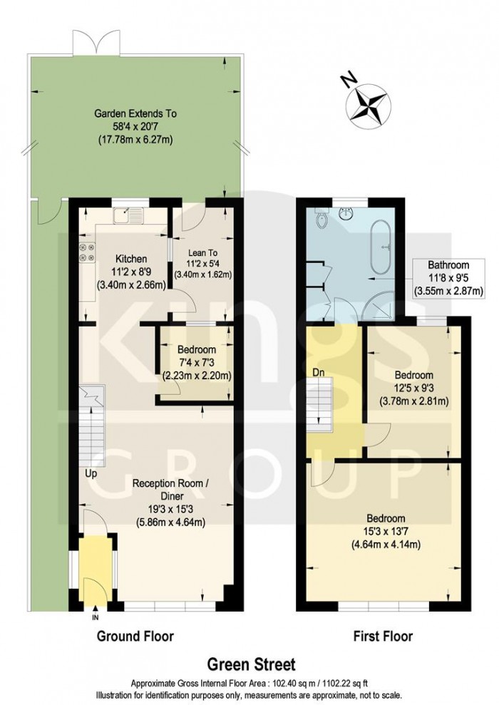Floorplan for Green Street, Enfield
