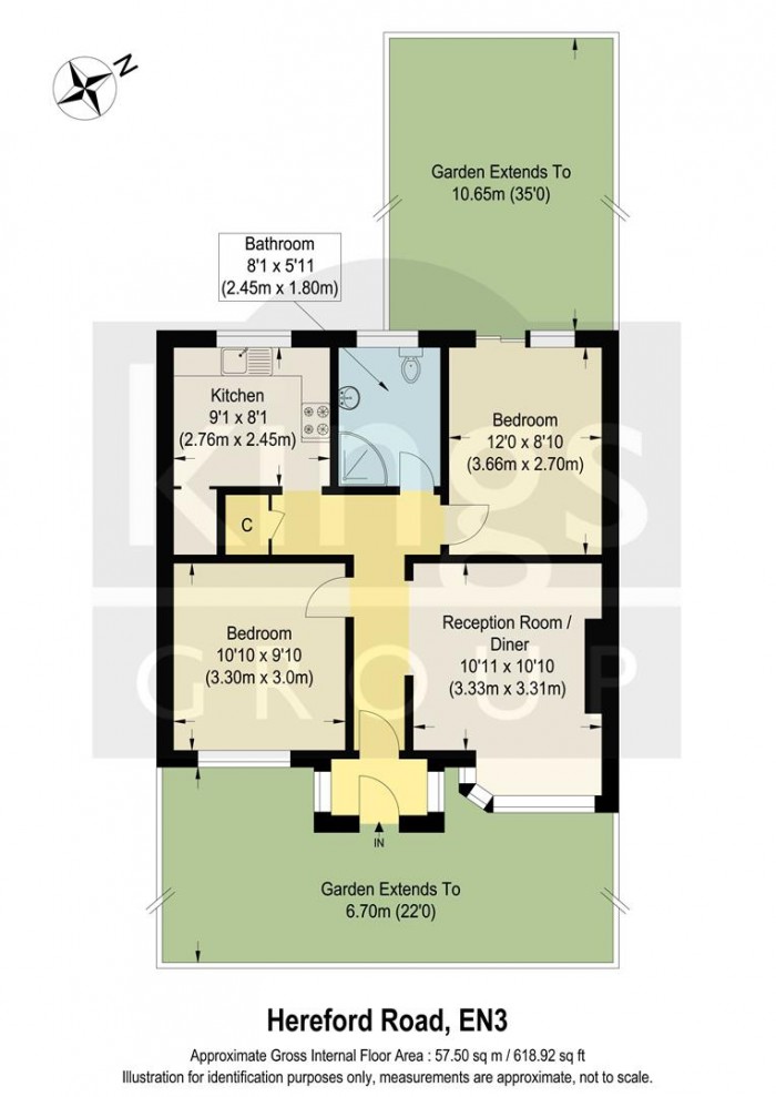 Floorplan for Hertford Road, Enfield