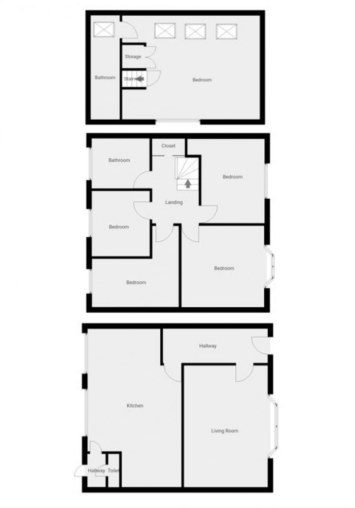 Floorplan for Leonard Road, London