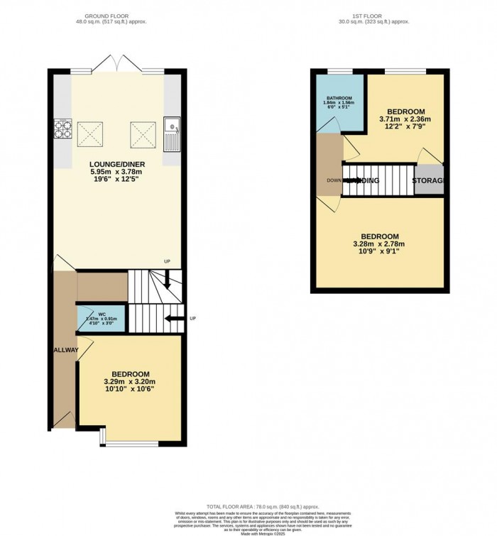 Floorplan for Stirling Road, Walthamstow, London