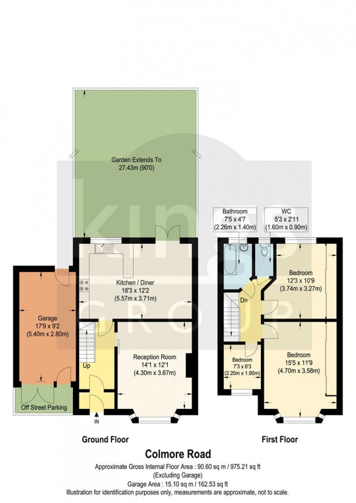 Floorplan for Colmore Road, Enfield