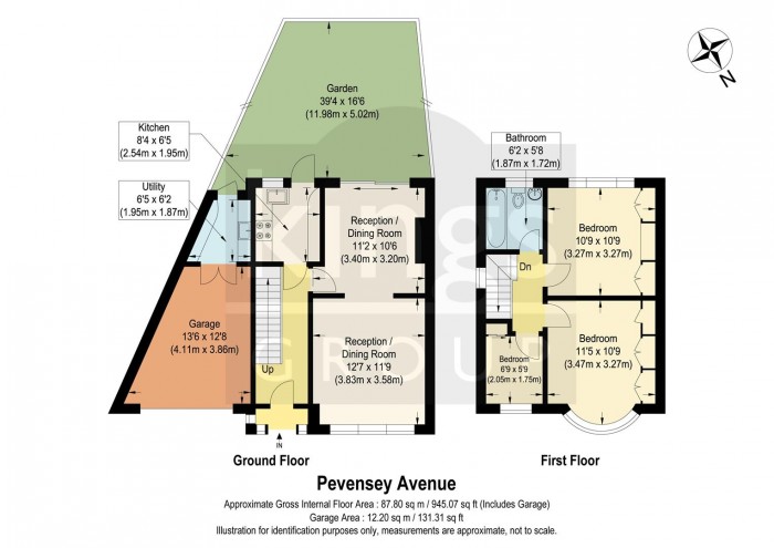 Floorplan for Pevensey Avenue, Enfield