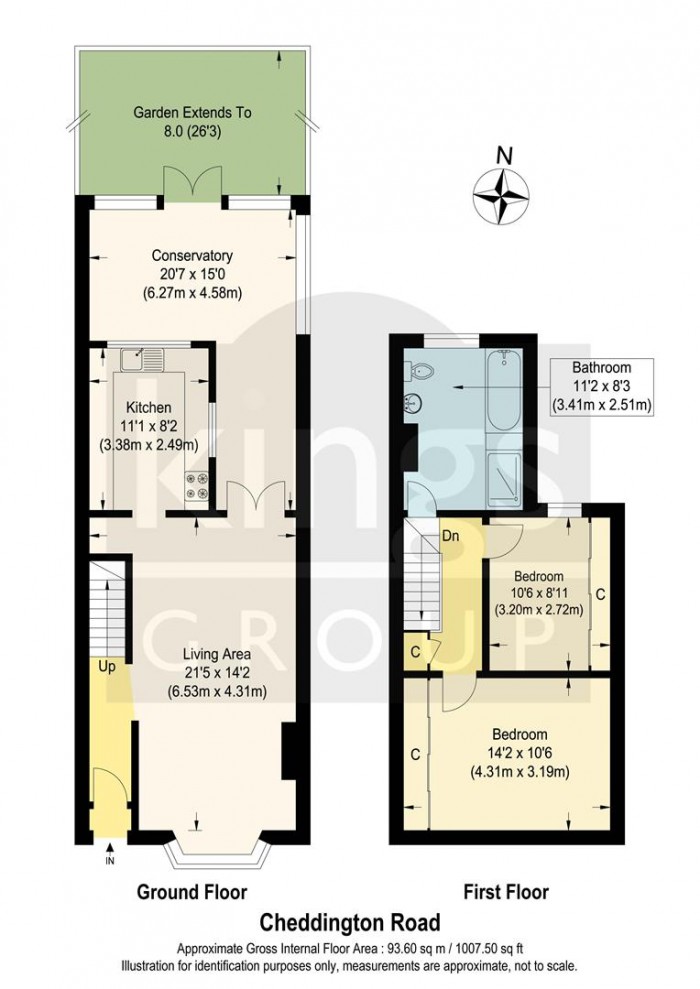 Floorplan for Cheddington Road, London, N18