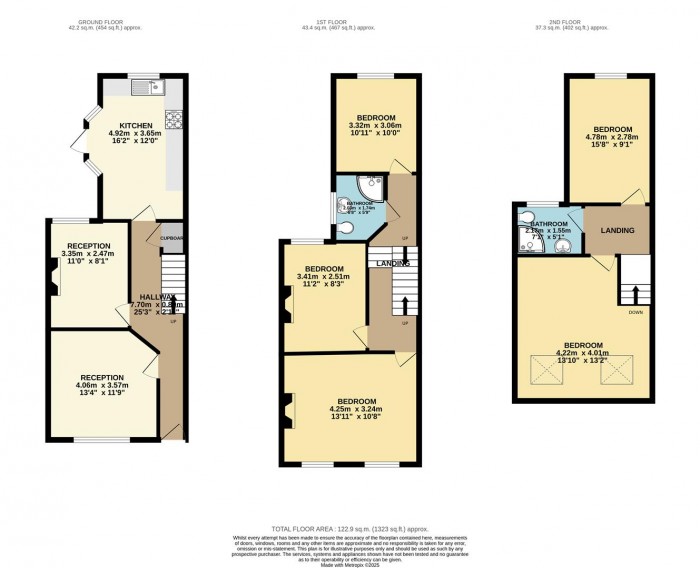 Floorplan for Capworth Street, London