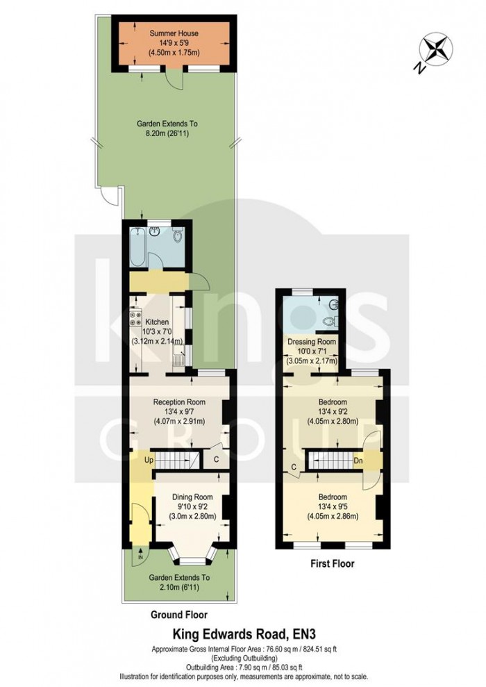 Floorplan for King Edwards Road, Enfield